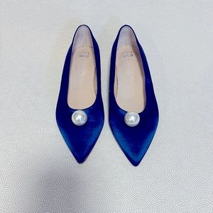 E8 Miista blue Satin slip on shoes size 37/US 6